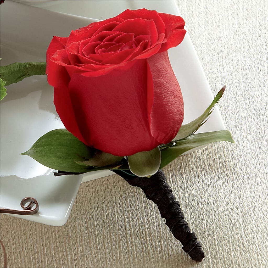 Red Rose Boutonniere – BRICK HOUSE FLORIST & GIFTS, Staunton IL