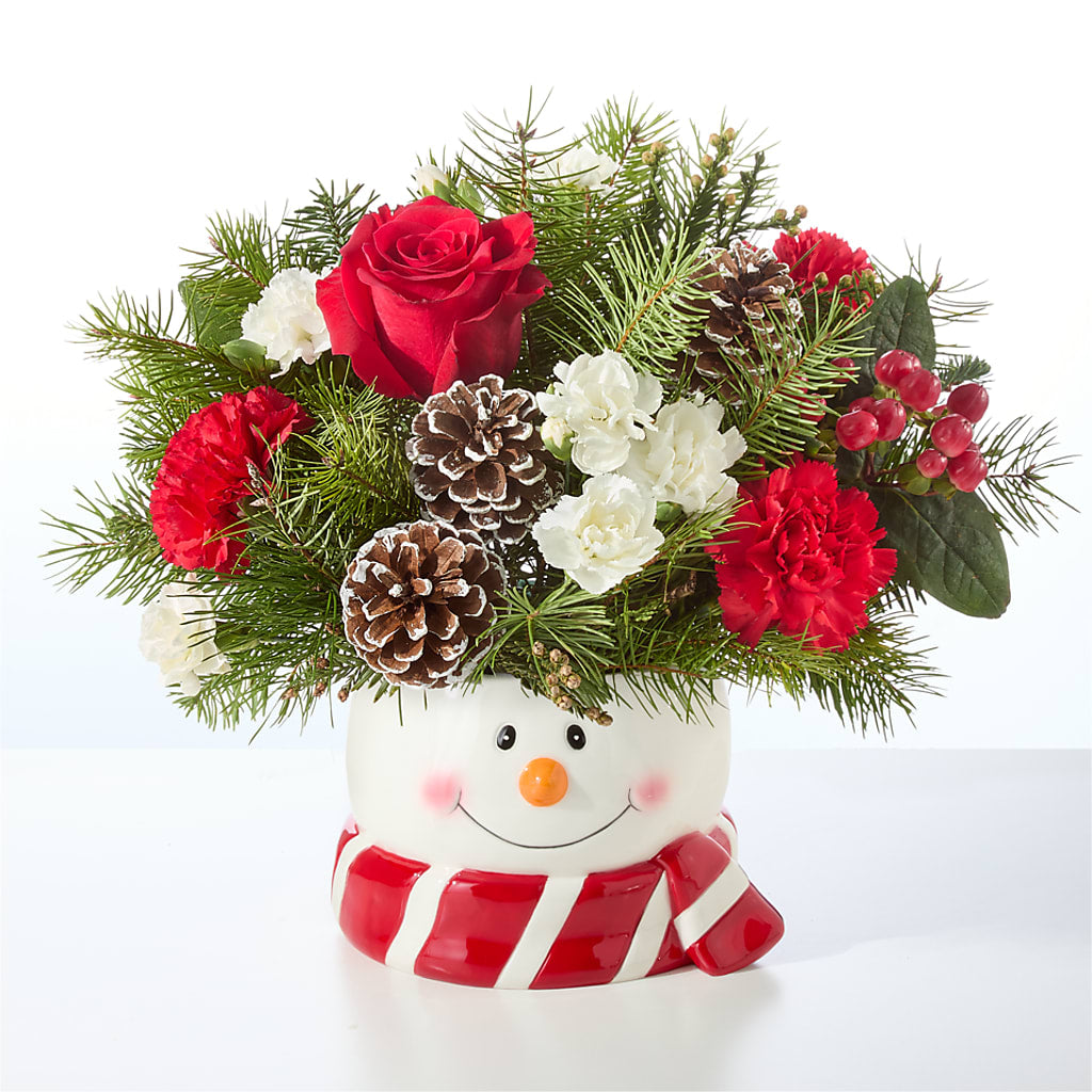 Jolly Snowman Bouquet – BRICK HOUSE FLORIST & GIFTS, Staunton IL