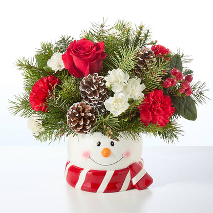 Jolly Snowman Bouquet – BRICK HOUSE FLORIST & GIFTS, Staunton IL