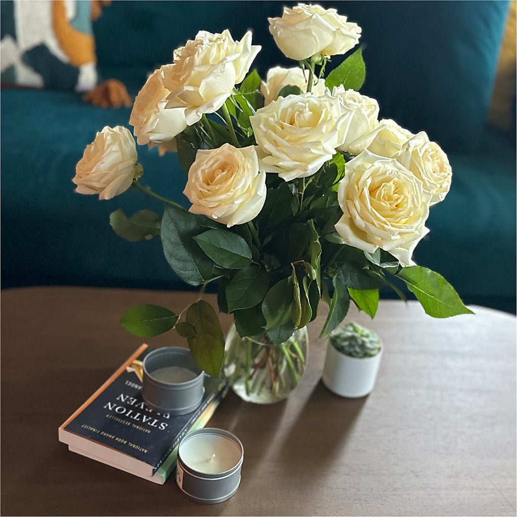 Long Stem Yellow Rose Bouquet – BRICK HOUSE FLORIST & GIFTS, Staunton IL