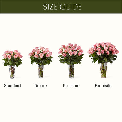 Long Stem Pink Rose Bouquet – BRICK HOUSE FLORIST & GIFTS, Staunton IL