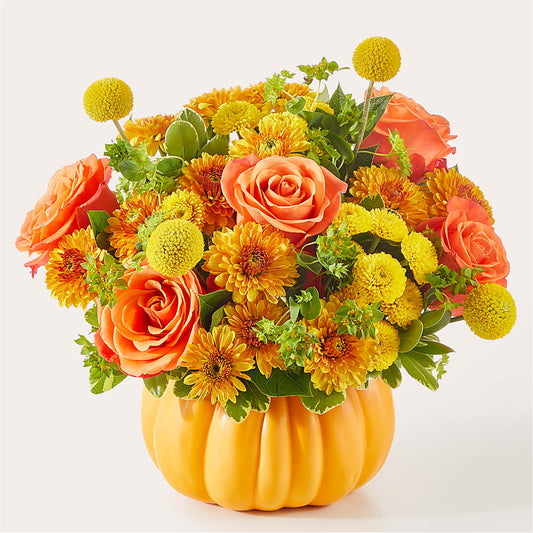 Gourdgeous Pumpkin – BRICK HOUSE FLORIST & GIFTS, Staunton IL