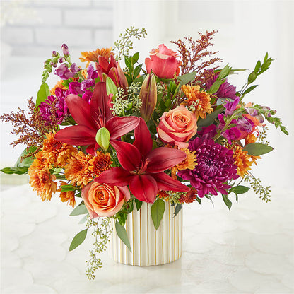 Burgundy Landscape Bouquet – BRICK HOUSE FLORIST & GIFTS, Staunton IL