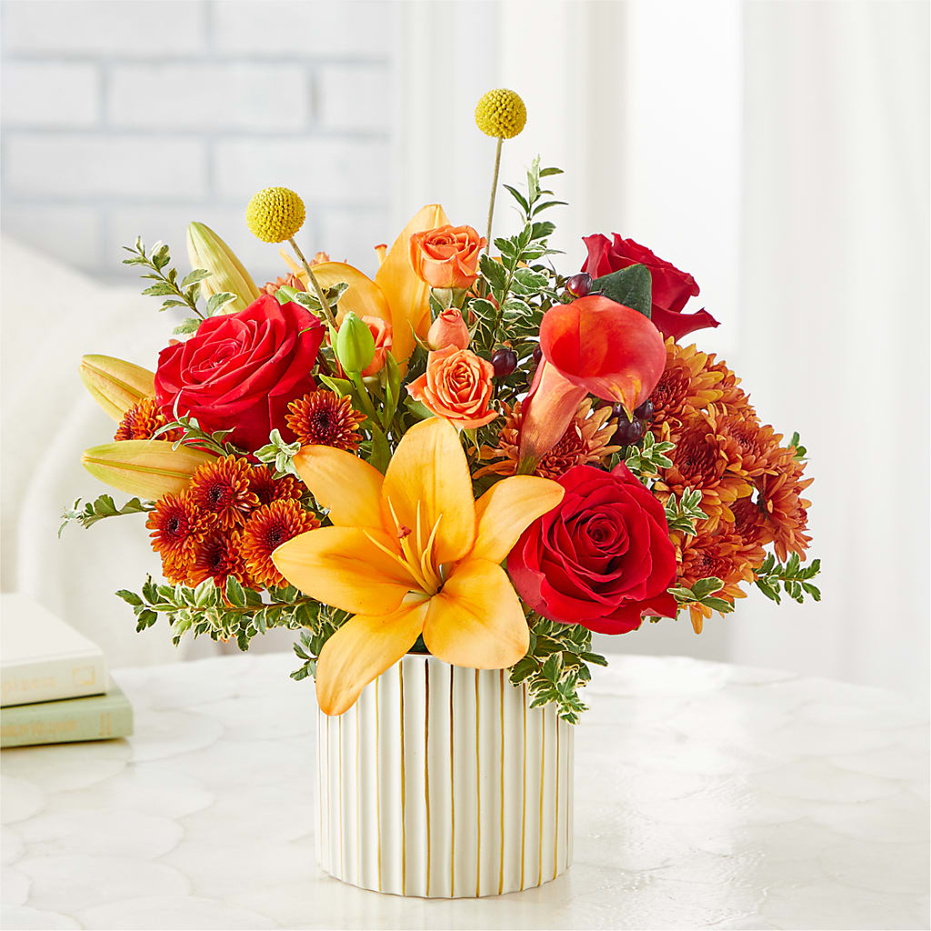 Scarlet Skies Bouquet – BRICK HOUSE FLORIST & GIFTS, Staunton IL