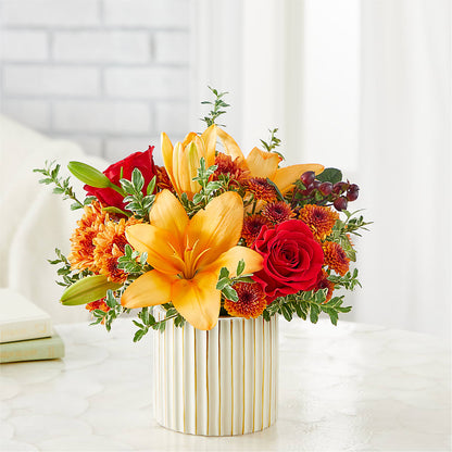 Scarlet Skies Bouquet – BRICK HOUSE FLORIST & GIFTS, Staunton IL