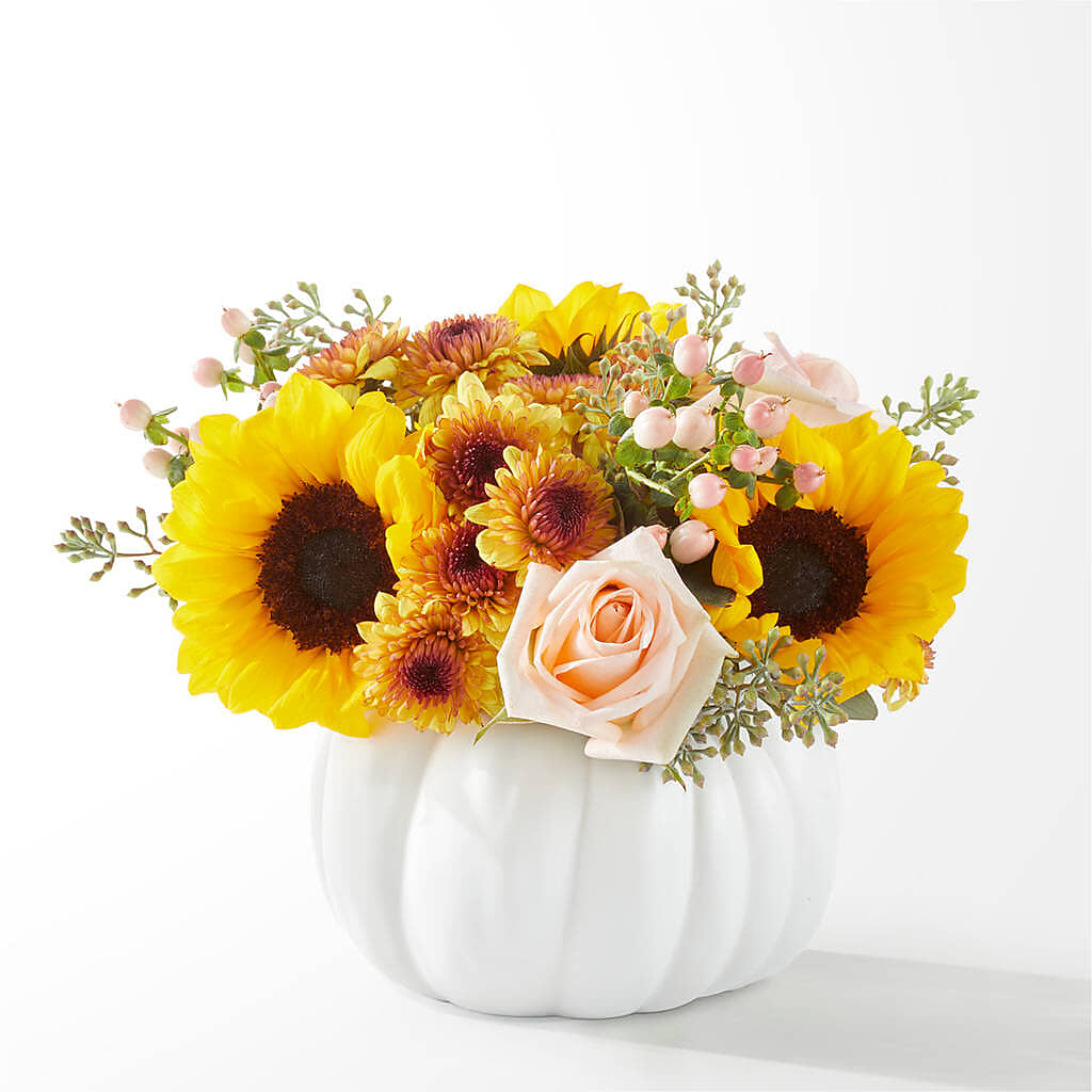 Pumpkin to Talk About Bouquet – BRICK HOUSE FLORIST & GIFTS, Staunton IL