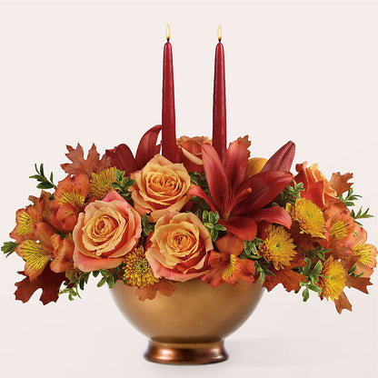 Harvest Table Centerpiece – BRICK HOUSE FLORIST & GIFTS, Staunton IL