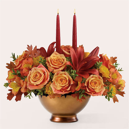 Harvest Table Centerpiece – BRICK HOUSE FLORIST & GIFTS, Staunton IL