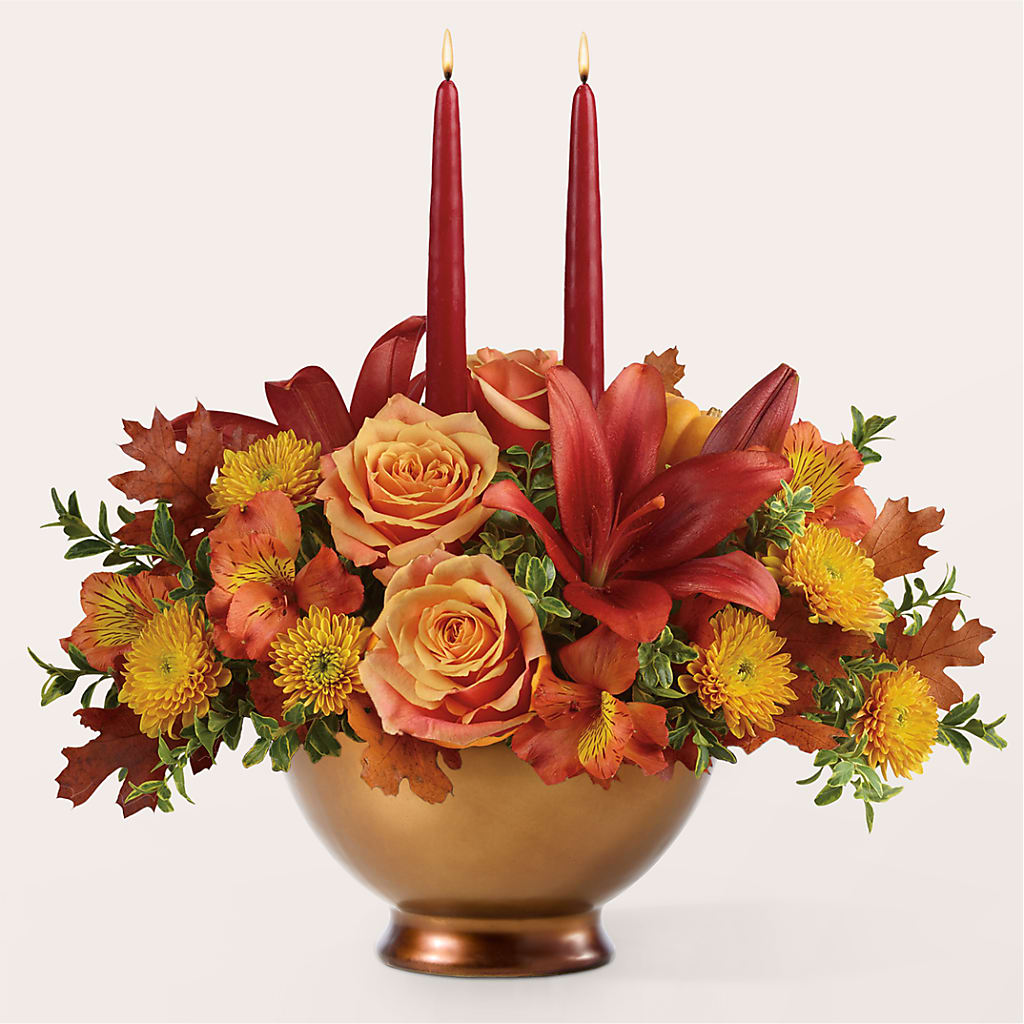 Harvest Table Centerpiece – BRICK HOUSE FLORIST & GIFTS, Staunton IL
