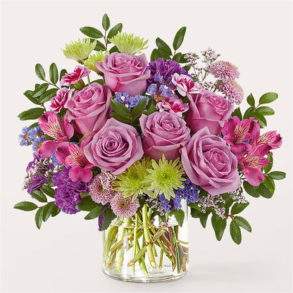 Glass Half Full Bouquet – BRICK HOUSE FLORIST & GIFTS, Staunton IL