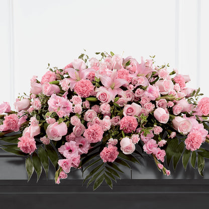 Garden of Comfort Casket Spray (Standard) – BRICK HOUSE FLORIST & GIFTS, Staunton IL