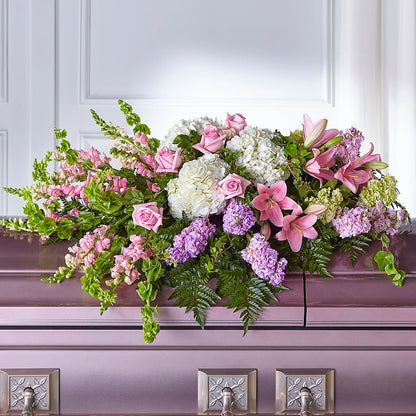 Life's Gratitude Casket Spray – BRICK HOUSE FLORIST & GIFTS, Staunton IL