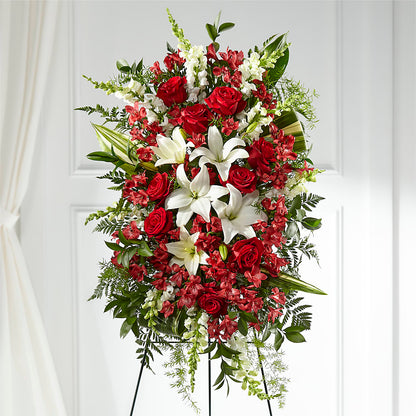 Everlasting Memory Standing Spray – BRICK HOUSE FLORIST & GIFTS, Staunton IL