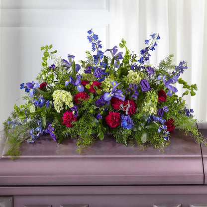 Always Treasured Casket Spray – BRICK HOUSE FLORIST & GIFTS, Staunton IL