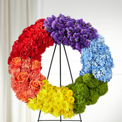 Circle of Love Wreath – BRICK HOUSE FLORIST & GIFTS, Staunton IL