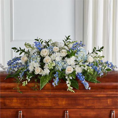 Timeless Essence Casket Spray – BRICK HOUSE FLORIST & GIFTS, Staunton IL