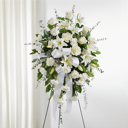 With Care Standing Spray – BRICK HOUSE FLORIST & GIFTS, Staunton IL