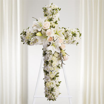 Spiritual Guidance Standing Spray – BRICK HOUSE FLORIST & GIFTS, Staunton IL
