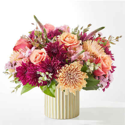 Berry Cobbler Bouquet with Ivory Vase – BRICK HOUSE FLORIST & GIFTS, Staunton IL