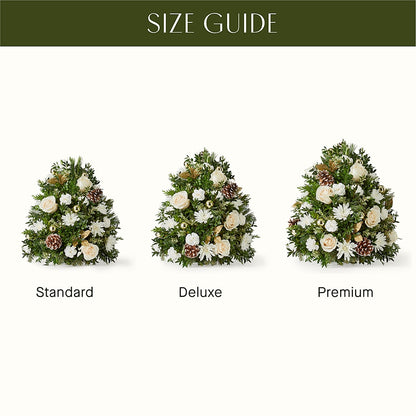 Snowed In Tree – BRICK HOUSE FLORIST & GIFTS, Staunton IL