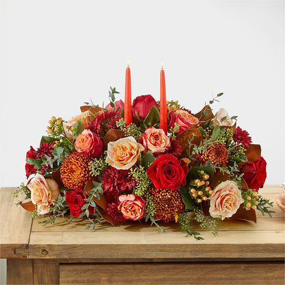Gather Near Centerpiece – BRICK HOUSE FLORIST & GIFTS, Staunton IL