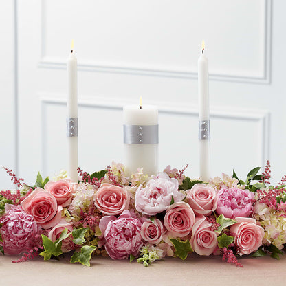 Worldwide Romance Unity Candle Arrangement – BRICK HOUSE FLORIST & GIFTS, Staunton IL