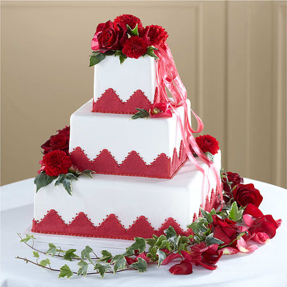 Forever Happiness Cake Decor – BRICK HOUSE FLORIST & GIFTS, Staunton IL